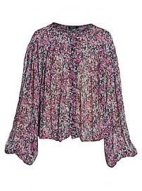 Isabel Marant - Orionea Blooming Silk Blouse at Saks Fifth Avenue