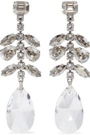 Isabel Marant - Silver-tone crystal earrings at Net A Porter