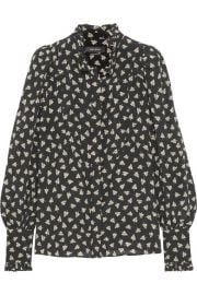 Isabel Marant   Sloan printed silk-chiffon blouse at Net A Porter