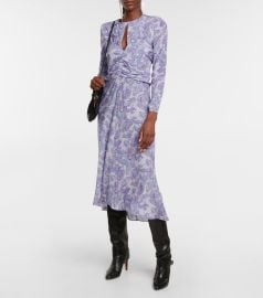 Isabel Marant - Telima paisley silk midi dress at Mytheresa