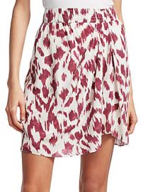 Isabel Marant - Yegart Abstract Print Silk Mini Skirt at Saks Off 5th