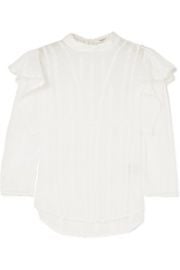 Isabel Marant   toile - Anny embroidered cotton-voile blouse at Net A Porter