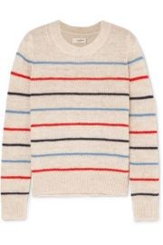 Isabel Marant   toile - Gian striped alpaca and wool-blend sweater at Net A Porter