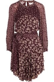 Isabel Marant   toile   Prewitt leaf-print georgette dress at Net A Porter