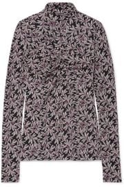 Isabel Marant   toile - Truey floral-print stretch-jersey turtleneck top at Net A Porter