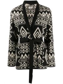 Isabel Marant   toile Geometric Print Tied Jacket - Farfetch at Farfetch