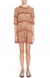 WornOnTV: Jen’s brown floral dress with ruffles on Life in Pieces | Zoe ...