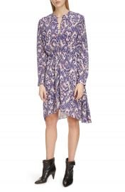 Isabel Marant   toile Yandra Long Sleeve Silk Dress   Nordstrom at Nordstrom