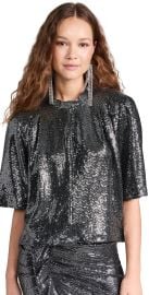 Isabel Marant Étoile Delfi Top Silver 40 at Shopbop