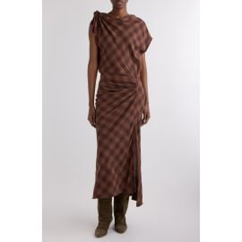 Isabel Marant Étoile Naerys Plaid Cotton Maxi Dress at Nordstrom