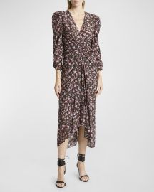 Isabel Marant Albini Printed Midi Dress at Neiman Marcus