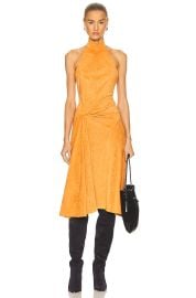 Isabel Marant Calypso Faux Suede Halter Midi Dress at Forward