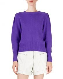 Isabel Marant Conway Cashmere Puff-Sleeve Sweater at Neiman Marcus