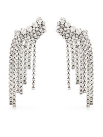 Isabel Marant Crystal embellished fringe earrings at Farfetch