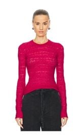 Isabel Marant Etoile Acia Sweater In Raspberry at Revolve