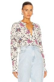 Isabel Marant Etoile Catchell Shirt in Ecru   FWRD at Forward