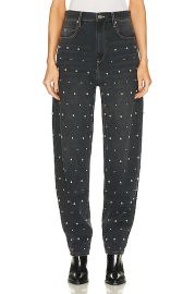 Isabel Marant Etoile Corsy Studded Pant in Faded Black FWRD at Forward