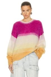 Isabel Marant Etoile Drussell Sweater in Fuschia Yellow FWRD at FWRD