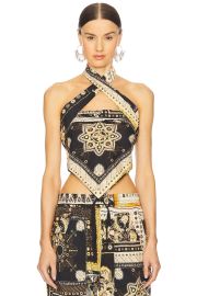 Isabel Marant Etoile Feyza Top In Black Ochre at Revolve