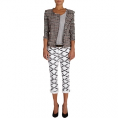 Isabel Marant Etoile Gaylord Plaid Knit Jacket at Barneys