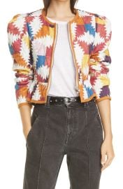 Isabel Marant Etoile Hafileal Quilted Cotton Jacket in Yellow  at Nordstrom