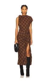 Isabel Marant Etoile Naerys Dress In Dark Bronze at Revolve