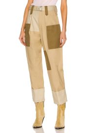 Isabel Marant Etoile Patchwork Straight Leg Jeans at Forward