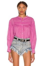 Isabel Marant Etoile Plalia Top in Lilac  FWRD at Forward