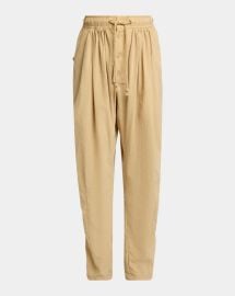 Isabel Marant Falcona Tapered Leg Drawstring Pants at Neiman Marcus