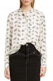 Isabel Marant Fan Print Silk Blouse   Nordstrom at Nordstrom