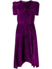 Isabel Marant Fanao Ruched Velvet Dress - Farfetch at Farfetch