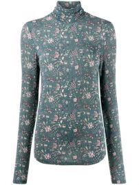 Isabel Marant Floral Print roll-neck Top - Farfetch at Farfetch