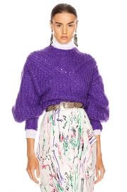 Isabel Marant Inko Sweater in Purple   FWRD at Forward