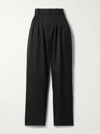 Isabel Marant Janice Pleated Tapered Wool Trousers at Net a Porter