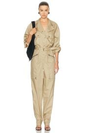 Isabel Marant Jocelyne Jumpsuit in Khaki FWRD at FWRD