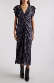 Isabel Marant Lyndsay Print Center Ruched Dress at Nordstrom