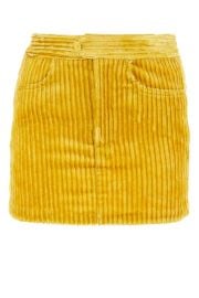 Isabel Marant Mid rise corduroy miniskirt at Cettire