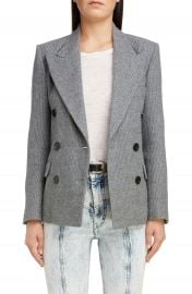 Isabel Marant Pinstripe Wool  amp  Linen Blazer   Nordstrom at Nordstrom