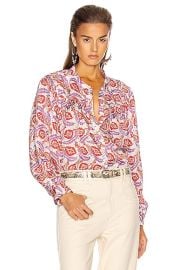 Isabel Marant Ritonea Blouse in Poppy Orange  FWRD at Forward