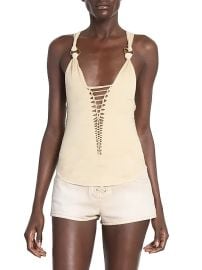 Isabel Marant Sakina Lace Up Tank at Saks Fifth Avenue