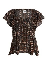 Isabel Marant Toile Madrana Printed Cotton Top at Saks Fifth Avenue