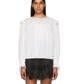 Isabel Marant Tops Isabel Marant Etoile White Broderie Anglaise Rock Blouse 36 S Poshmark at Poshmark