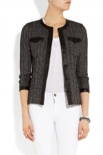 Isabel Marant grey tweed jacket at Net A Porter