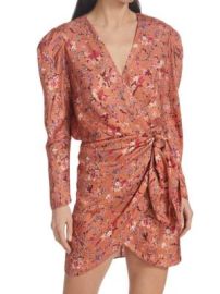 Isabel Marant toile Baikal Floral Printed Wrap Mini Dress on SALE at Saks Off 5th