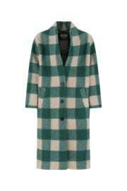 Isabel Marant toile Checked Midi Coat ndash at Cettire