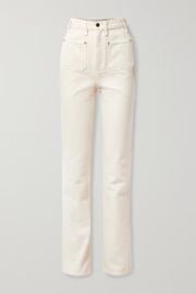 Isabella High Waist Straight Leg Jeans by Khaite at Net A Porter