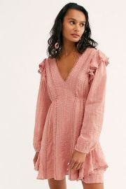 Isabella Mini Dress in Dusty Rose at Free People