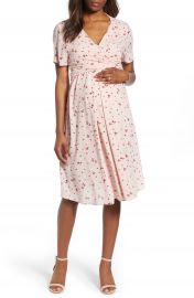 Isabella Oliver Lullah Floral Maternity Dress   Nordstrom at Nordstrom