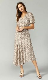 Isabella Snake Print Maxi Dress by Greylin at Greylin