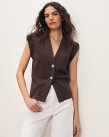 Isador Knit Vest at Veronica Beard